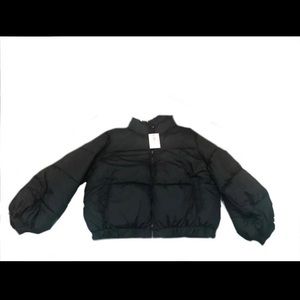 Black puffer jacket